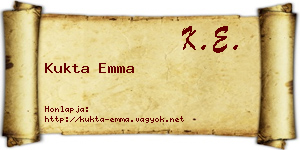 Kukta Emma névjegykártya